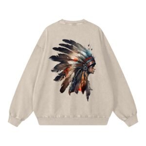 snow washed oversized sweatshirt